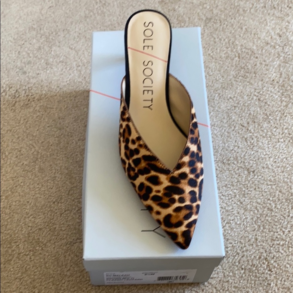 Sole society leopard heels